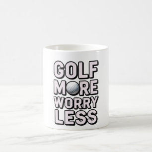 Mug Golf Plus S'inquiéter Moins pour Golfeur