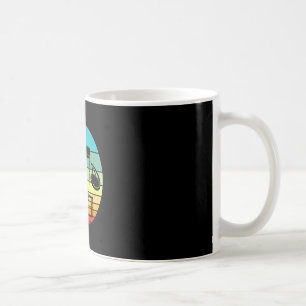 Mug Golf sur disque Retro Soleil Couchant Vintage Golf