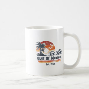 Mug Golfe Mexique Est 1550 Plage Vagues Rétro Hommes g
