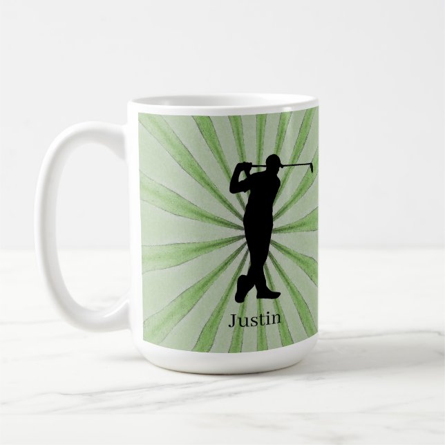 Mug Golfer Silhouette Personnaliser (Gauche)