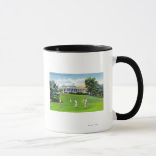 Mug Golfeurs sur la scène de terrain de golf de