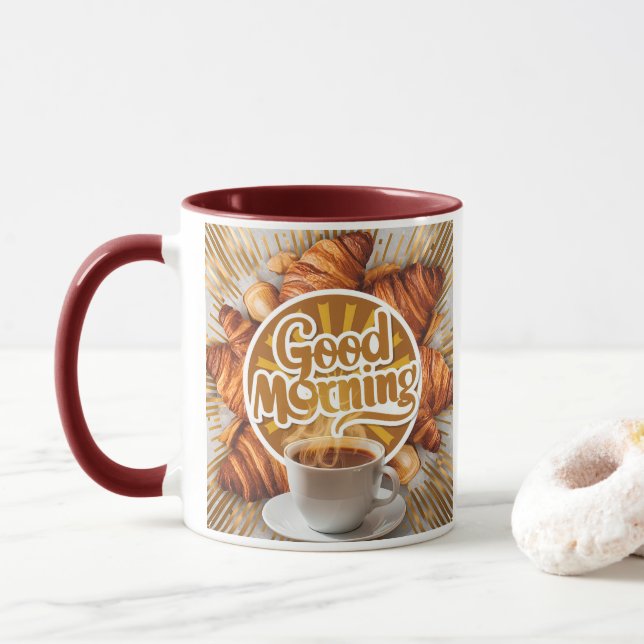 Mug Good Morning Coffee Art #1 (Avec donut)