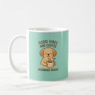 Mug Good Vibes & Café - Artwor numérique de marionnett