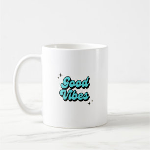 Mug Good Vibes seulement - Design de la musique de typ