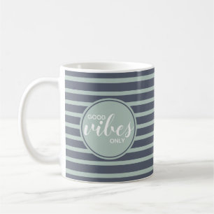 Mug Good Vibes Seulement Tendance Typographie Citation
