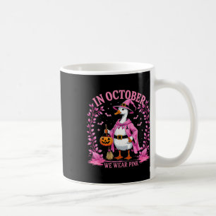 Mug Goose Cancer Du Sein Halloween Ruban En Octobre No
