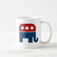 GOP éléphant Logo design républicain
