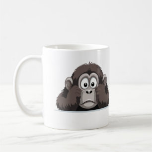 Mug Gorilla Peeking mignonne adorable Drôle animal des