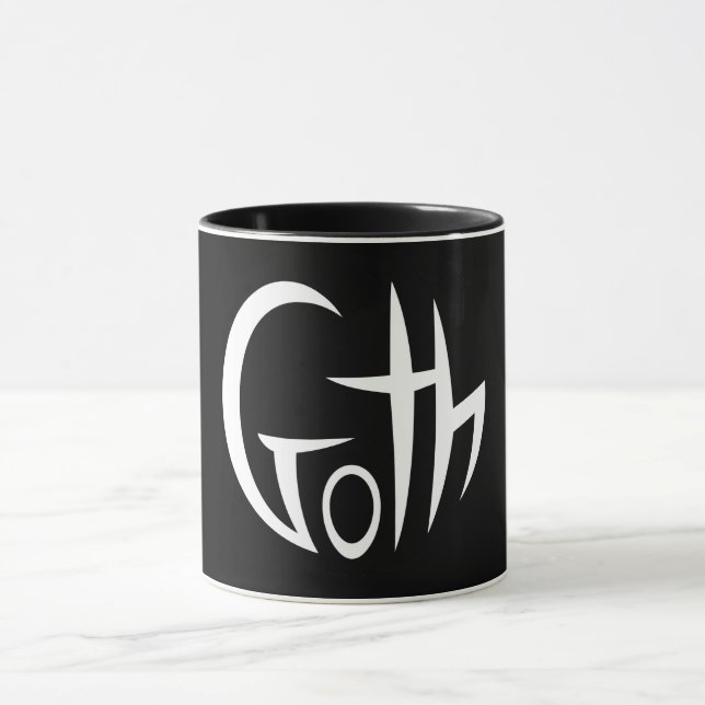 Mug Goth (Lettres Pointées) (Centre)