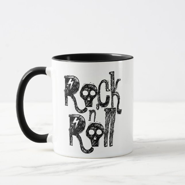 Mug Goth Punk Rock n Roll, Retro Music Rock Band (Gauche)