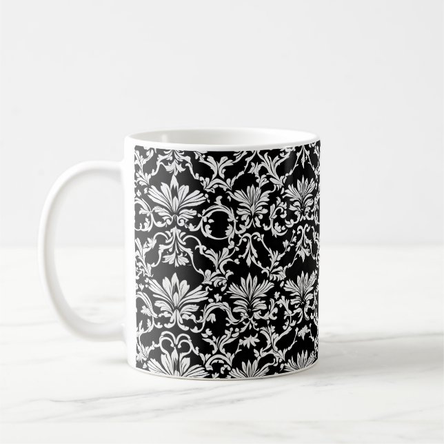 Mug Goth victorien noir et blanc #4 (Gauche)