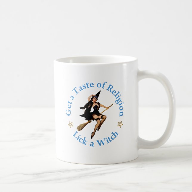 Mug Goûtez à la religion - Choisissez une sorcière (Droite)