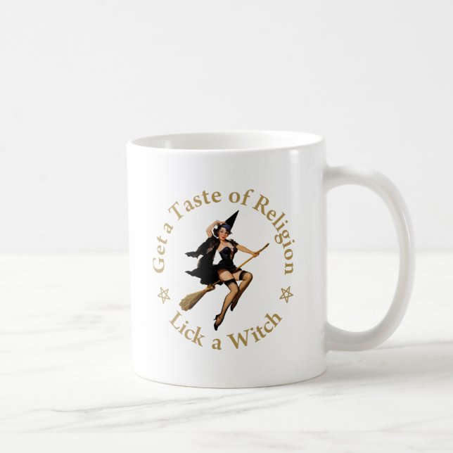 Mug Goûtez à la religion - Choisissez une sorcière (Droite)