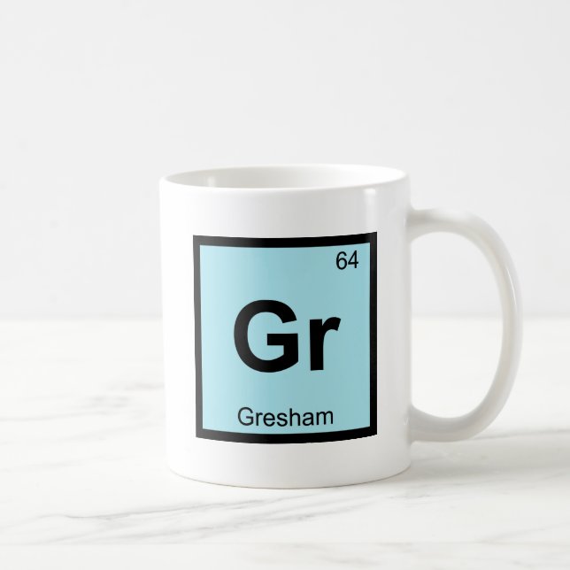 Mug Gr - Gresham Oregon Chimie Tableau Périodique Vill (Droite)