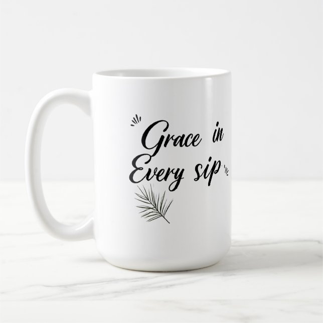 Mug Grâce à chaque gorgée (Gauche)