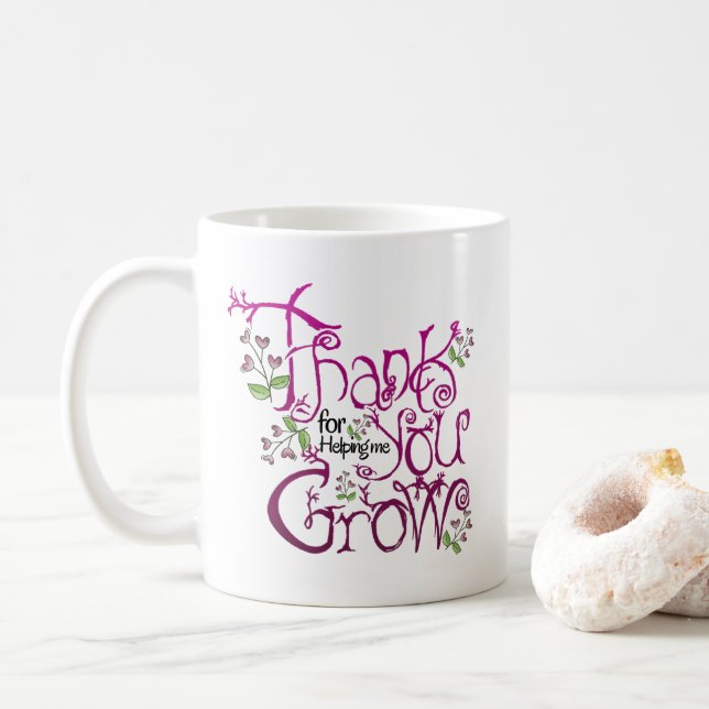 Mug Gracias por ayudarme a crecer (Avec donut)