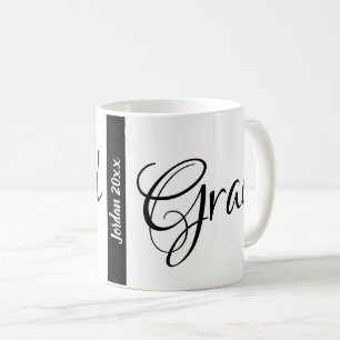 Mug Grad graduation Nom et année personnalisés