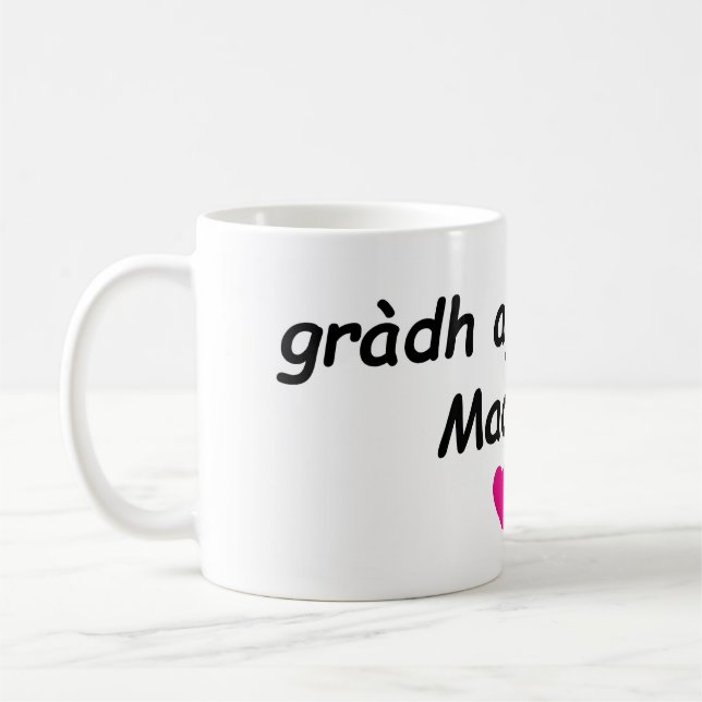 Mug gràdh agus solas, Madeline (love and light) (Gauche)