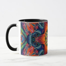 Mug Gradient de kaléidoscope à énergie chaude terrestr