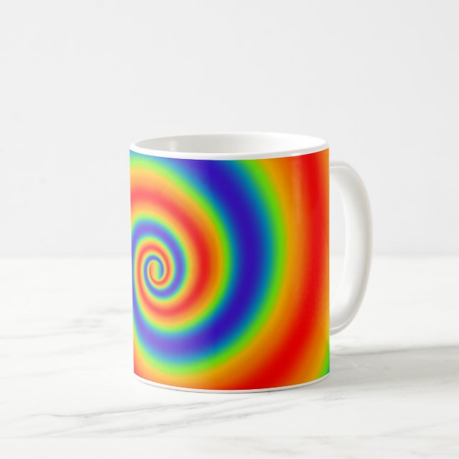 Mug Gradient du Colorful Spiral Effect (Devant droit)
