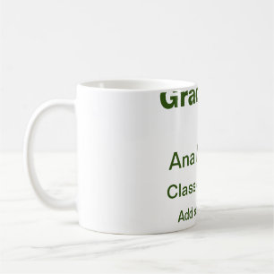 Mug Graduate ajouter nom classe de nom de l'école de 2