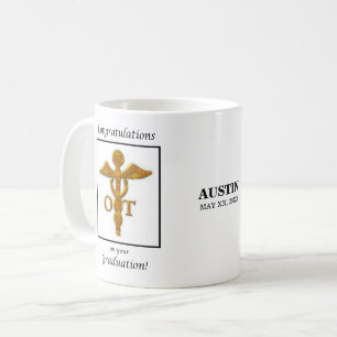 Mug Graduation d'ergothérapie Antique Gold Look