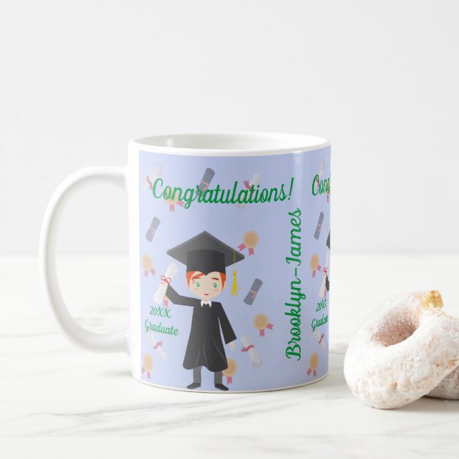 Mug Graduation personnalisée (Avec donut)