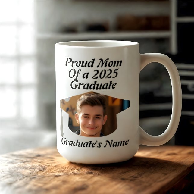 Mug Graduation personnalisée pour papa ou maman fier (Personalized Graduation mug for mom.)