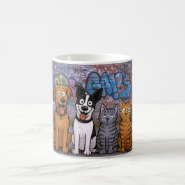 Mug Graffiti Animaux souriants