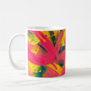 Mug Graffiti coloré. Closeup artart de rue abstrait