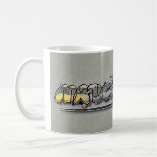 Mug Graffiti de tram de Manchester Metrolink/tram