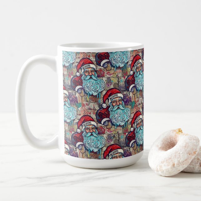 Mug Graffiti Santa  (Avec donut)