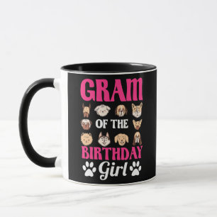 Mug Gram De L'Anniversaire Fille Chien Paw Anniversair