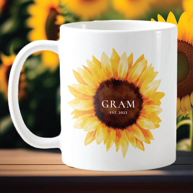 Mug Gramme de tournesol (Créateur téléchargé)