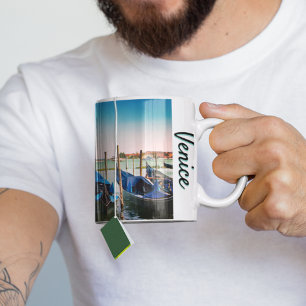 Mug Grand Canal de Venise avec des gondoles emblématiq