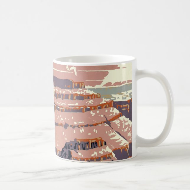 Mug Grand Canyon Western Graphic Art American (Droite)