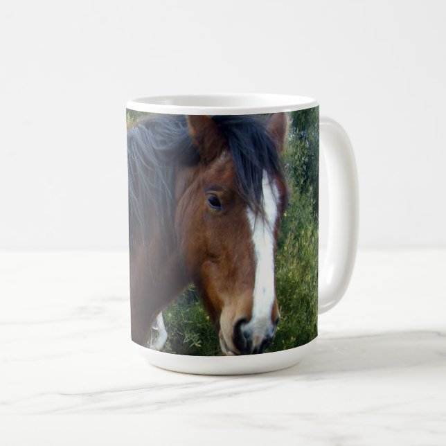 Mug Grand Cheval Brown de Clydesdale, (Devant droit)