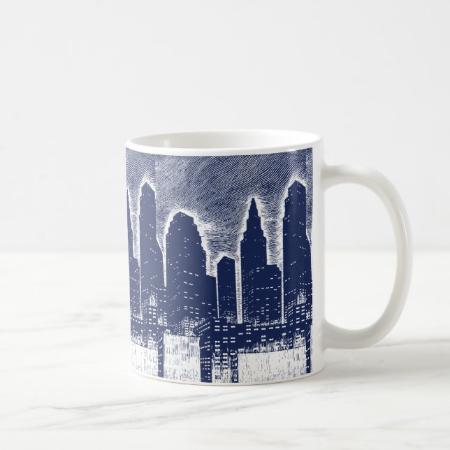 Mug Grand City Night Lights cityscape skyline (Droite)