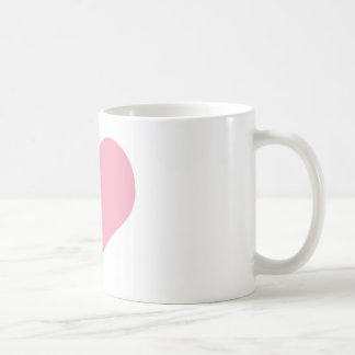 Mug Grand Coeur d'amour rose