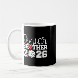 Mug Grand frère de volley-ball 2026 Cl de 2026 Diplômé
