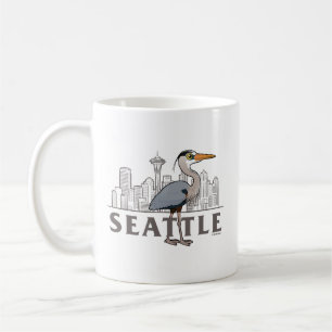 Mug Grand Héron bleu de Seattle City Bird
