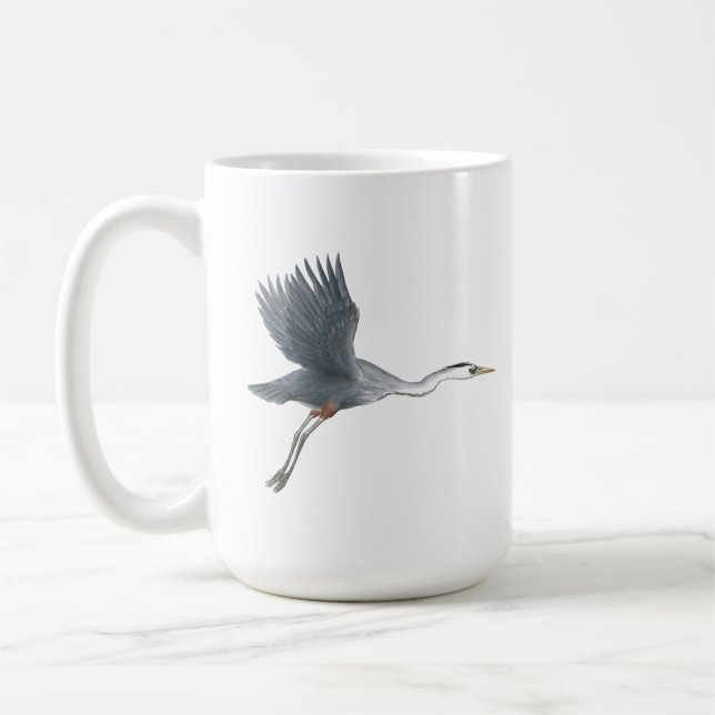 Mug Grand Héron bleu décolle la Musique (Gauche)