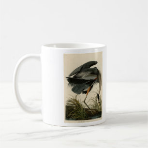 Mug Grand héron bleu des oiseaux d'Amérique d'Audubon