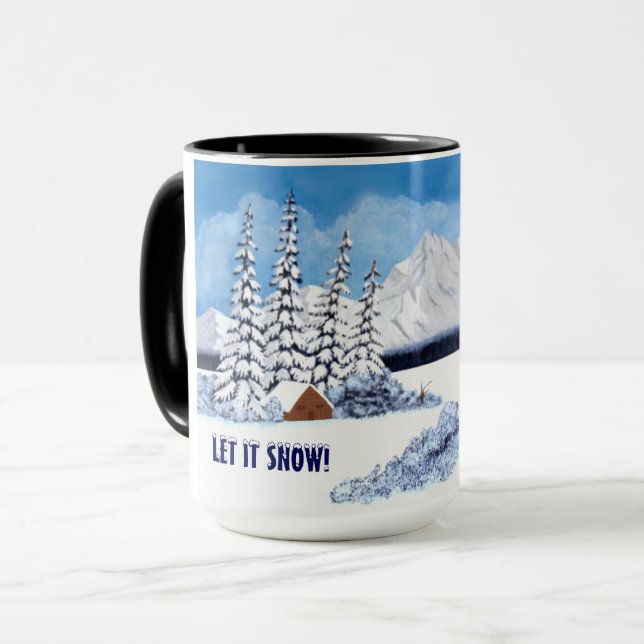 Mug Grand Hiver enneigé (Devant gauche)