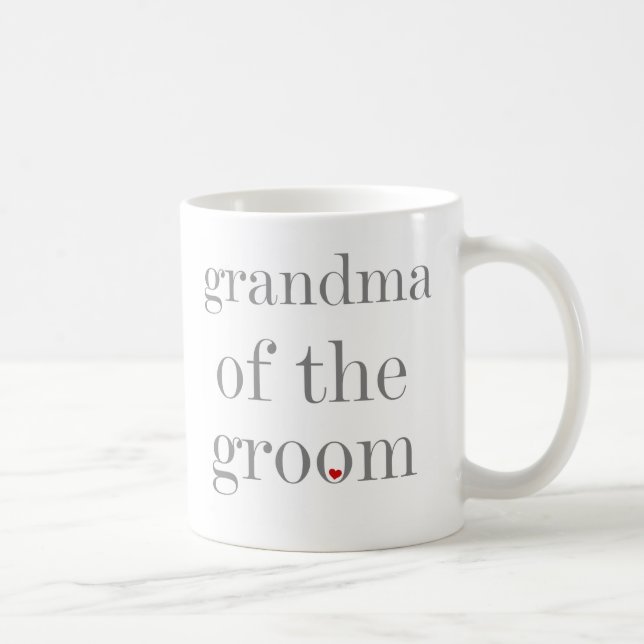 Mug Grand-maman grise des textes de marié (Droite)