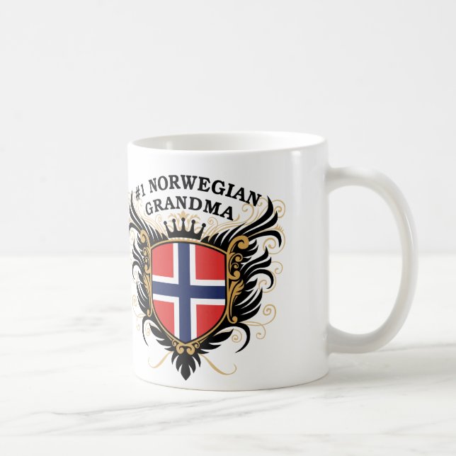 Mug Grand-maman norvégienne du numéro un (Droite)