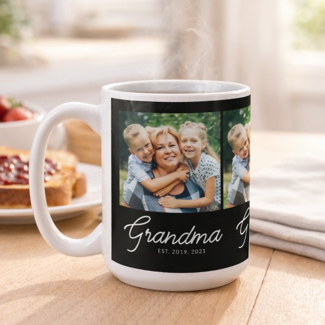 Mug Grand-mère a établi un script photo noir (Créateur téléchargé)