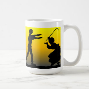 Mug Grand-mère combat un fantôme
