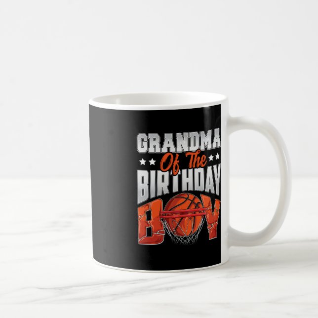 Mug Grand-mère de basket-ball anniversaire Boy Family  (Droite)