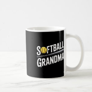 Mug Grand-mère de softball soutenant chaque lancer de
